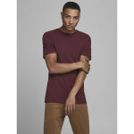 T - shirt standard fit col rond manches courtes rouge foncé en coton reece T - shirt standard fit col rond manches courtes rouge foncé en coton reece
