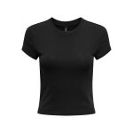 T - shirt tight fit col rond manches courtes noir en coton alma T - shirt tight fit col rond manches courtes noir en coton alma