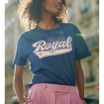T - shirt troyal marine en coton