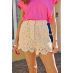 Short adelita naturel en coton