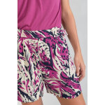 Short armelle rose en viscose