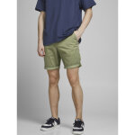 Short chino regular fit vert fonc� en coton