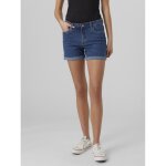 Short en denim fermeture par bouton. fermeture clair bleu hope