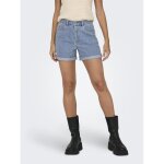 Short en denim fermeture par bouton. fermeture éclair taille haute bleu clair sloan Short en denim fermeture par bouton. fermeture éclair taille haute bleu clair sloan