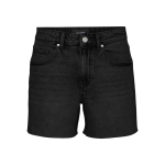 Short en denim fermeture par bouton. fermeture clair taille moyenne noir sloan