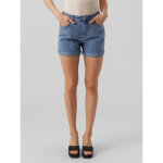 Short en denim loose fit taille haute court bleu maud Short en denim loose fit taille haute court bleu maud