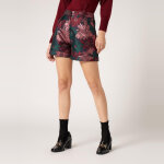 Short jacquard fleuri