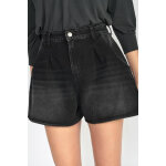 Short en jeans lovi noir