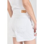 Short mosta en jeans blanc à fermeture asymétrique Short mosta en jeans blanc à fermeture asymétrique