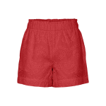 Short  motifs brods vilde en coton rouge nia