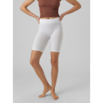 Short sans coutures taille moyenne blanc en nylon