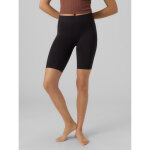 Short sans coutures taille moyenne noir en nylon