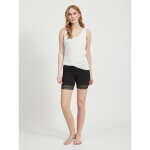 Short taille lastique noir en coton modal
