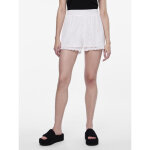 Short taille haute en dentelle colline blanc cru quin
