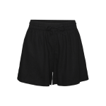 Short taille moyenne noir en lin alma