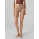 Short taille normale marron en nylon