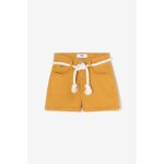 Short fille tiko moutarde en coton
