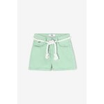 Short fille tiko vert d'eau en coton