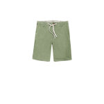 Short vert homme en coton
