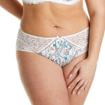 Shorty ivoire / orange elena blanc