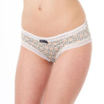 Shorty ivoire / pche nairobi pomm'poire - bleu en dentelle