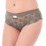 Shorty kaki love power pomm'poire - kaki en dentelle