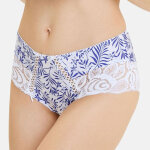 Shorty microfibre bleu