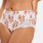 Shorty oriane bouquets blanc & vert Shorty oriane bouquets blanc & vert