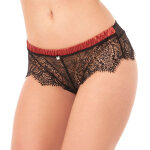 Shorty tanga noir / cuivre impertinente camille cerf & pomm'poire - noir en dentelle