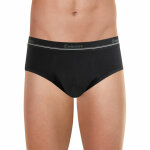 Slip absorbant srnit noir en coton pour homme