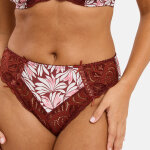 Slip am�lie print imprim� floral rouge cabernet