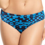 Slip de bain classique imprim� - bleu lagon