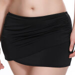 Slip de bain jupette twiste elomi essentials black - elomi bain noir