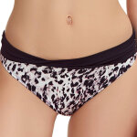 Slip de bain mi - couvrant noir fantasie