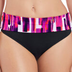 Slip de bain taille ajustable imprim� - fuchsia