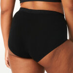 Slip culotte noir en coton