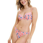 Slip microfibre - tulipes fond rose