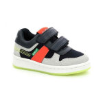 Sneakers bas garcon bisckoto bleu en cuir