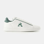 Sneakers blanc court clean optical en cuir