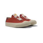 Sneakers femme camaleon rouge en coton