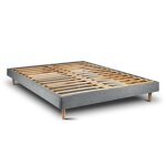 Sommier kit tissu gris anthracite h29cm