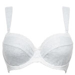 Soutien - gorge allaitement armatures gris sans complexe maternité en coton Soutien - gorge allaitement armatures gris sans complexe maternité en coton