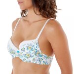 Soutien - gorge ampliforme  coque moule - bleu ivoire / turquoise