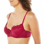 Soutien - gorge ampliforme coque moule bordeaux