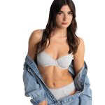 Soutien - gorge  armatures charlotte gris en coton