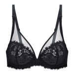 Soutien - gorge armatures d�collet� plongeant noir