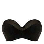 Soutien - gorge de bain bandeau noir en nylon