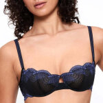 Soutien - gorge balconnet avec armatures noir