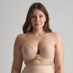 Soutien - gorge bandeau adhsif dos nu chair en tissu