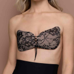 Soutien - gorge bandeau adhsif dos nu - noir bye bra